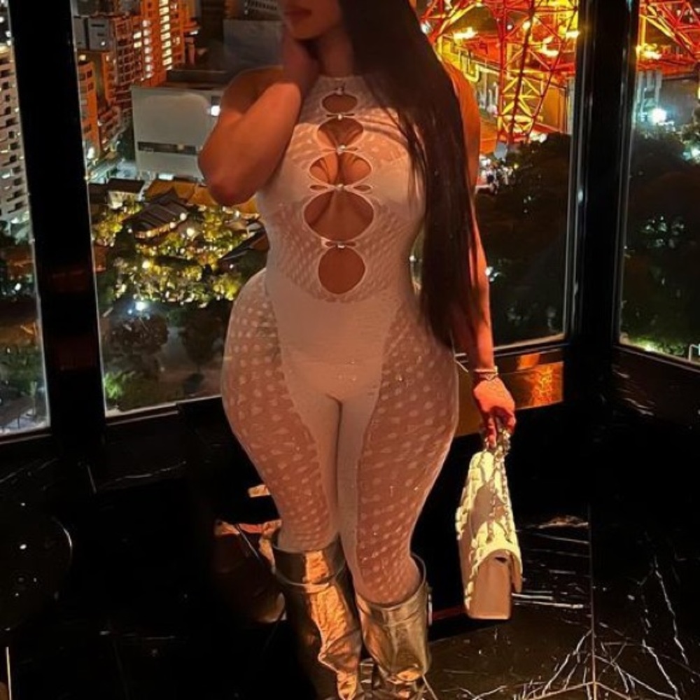 Poster Girl Janice Jumpsuit in White